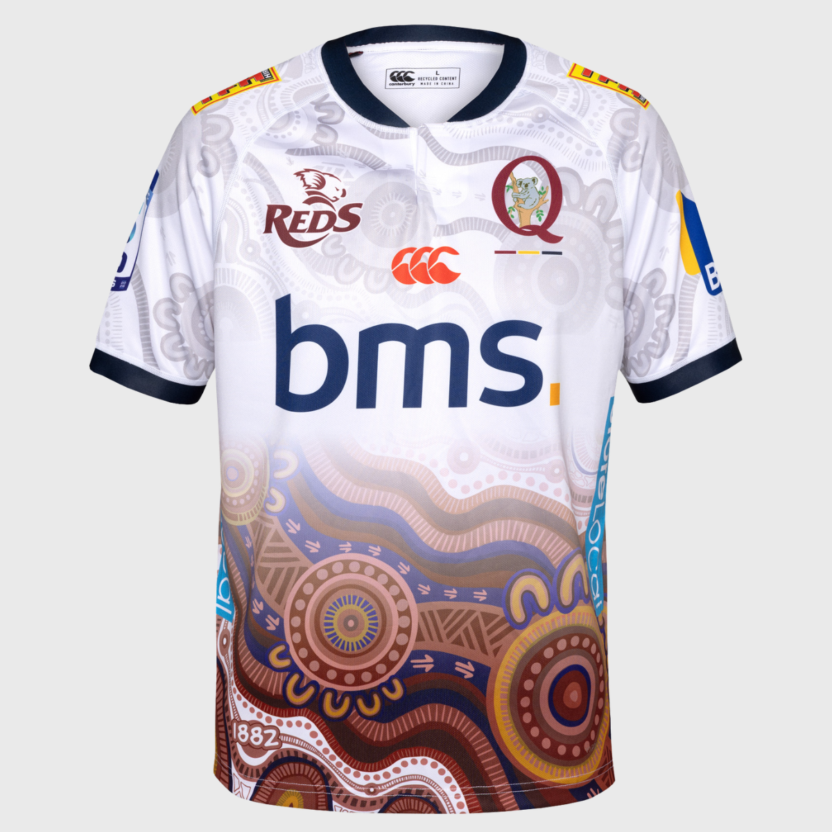 Canterbury Queensland Reds Men's Indigenous Replica Rugby Shirt 2026 - Rugbystuff.com