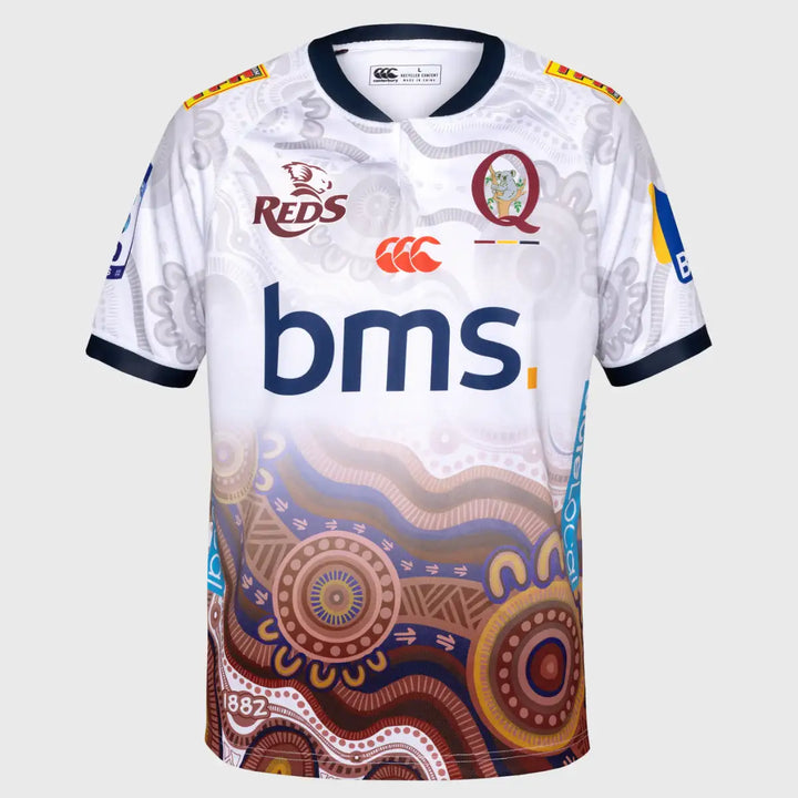 Canterbury Queensland Reds Men's Indigenous Replica Rugby Shirt 2026 - Rugbystuff.com