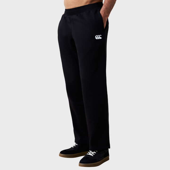 Canterbury Men's Rakaia 2.0 Open Hem Fleece Pants Black
