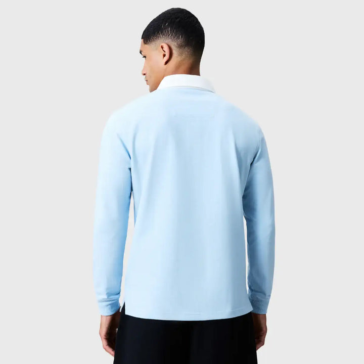 Canterbury Solid Dye Long Sleeve Rugby Jersey Cashmere Blue - Rugbystuff.com