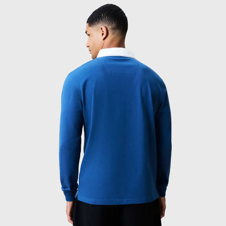 Canterbury Solid Dye Long Sleeve Rugby Jersey Ensign Blue - Rugbystuff.com
