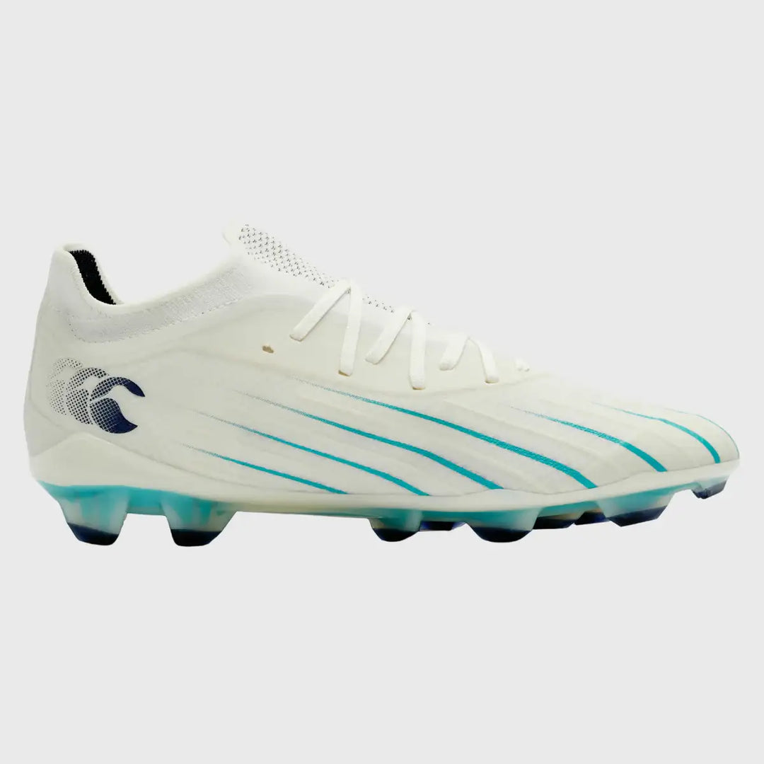 Canterbury Speed Falcon 2.0 Elite FG Rugby Boots Blanc De Blanc White - Rugbystuff.com
