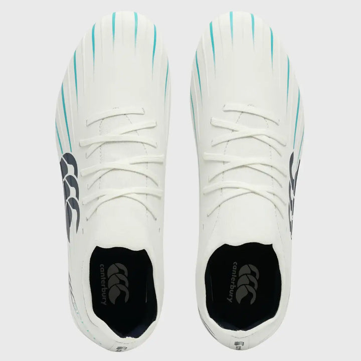Canterbury Speed Falcon 2.0 Elite FG Rugby Boots Blanc De Blanc White - Rugbystuff.com