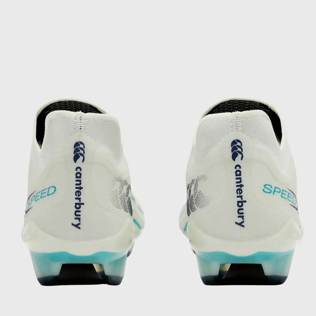 Canterbury Speed Falcon 2.0 Elite FG Rugby Boots Blanc De Blanc White - Rugbystuff.com