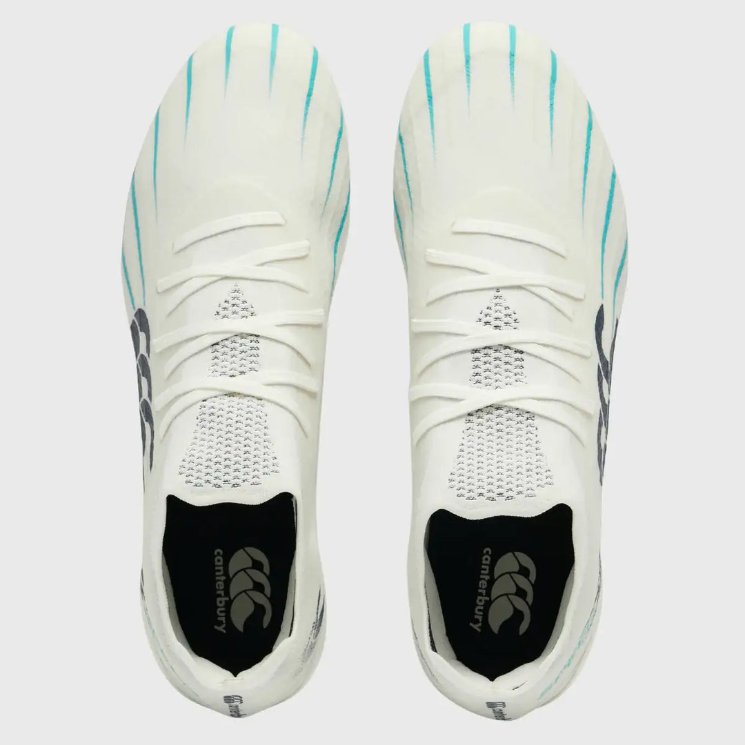 Canterbury Speed Falcon 2.0 Elite SG Rugby Boots Blanc De Blanc White - Rugbystuff.com