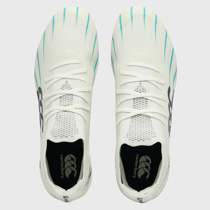 Canterbury Speed Falcon 2.0 Elite SG Rugby Boots Blanc De Blanc White - Rugbystuff.com