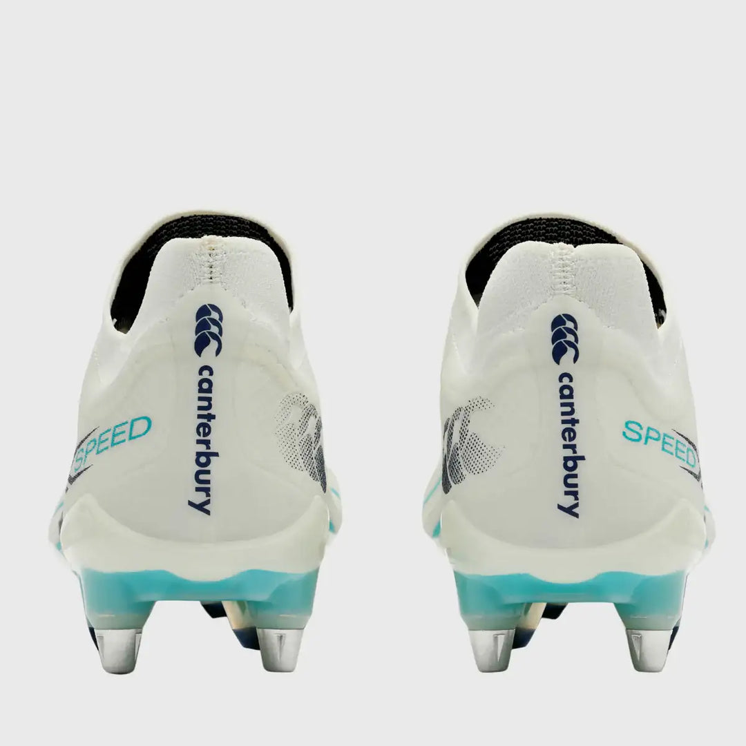 Canterbury Speed Falcon 2.0 Elite SG Rugby Boots Blanc De Blanc White - Rugbystuff.com