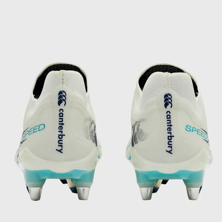 Canterbury Speed Falcon 2.0 Elite SG Rugby Boots Blanc De Blanc White - Rugbystuff.com