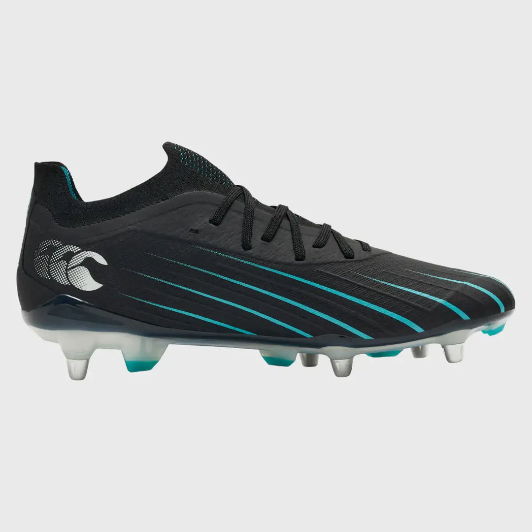 Canterbury Speed Falcon 2.0 Elite SG Rugby Boots Jet Black - Rugbystuff.com