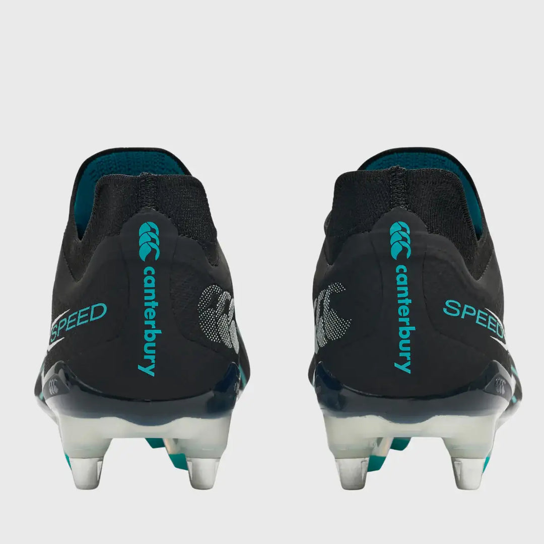 Canterbury Speed Falcon 2.0 Elite SG Rugby Boots Jet Black - Rugbystuff.com