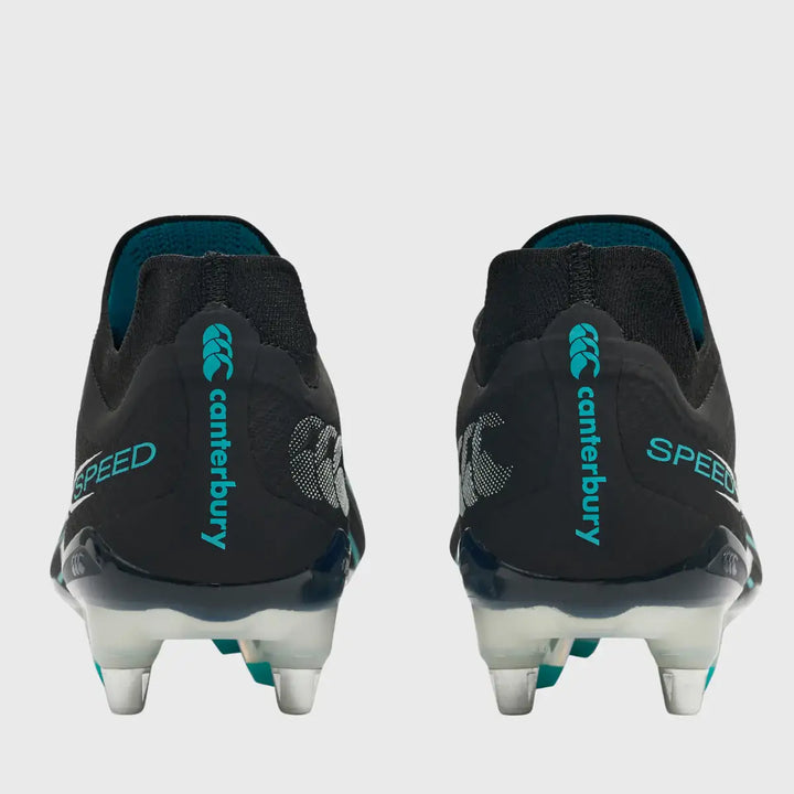 Canterbury Speed Falcon 2.0 Elite SG Rugby Boots Jet Black - Rugbystuff.com