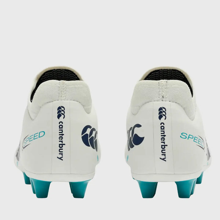 Canterbury Speed Falcon 2.0 Pro Junior FG Rugby Boots Blanc De Blanc White - Rugbystuff.com