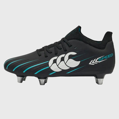 Canterbury Speed Falcon 2.0 Pro Junior SG Rugby Boots Jet Black