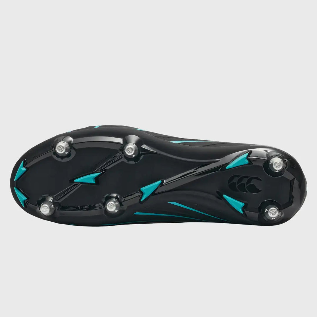 Canterbury Speed Falcon 2.0 Pro SG Rugby Boots Jet Black - Rugbystuff.com