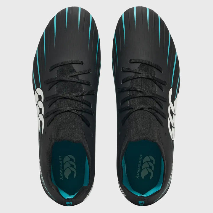 Canterbury Speed Falcon 2.0 Pro SG Rugby Boots Jet Black - Rugbystuff.com