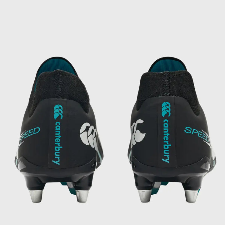 Canterbury Speed Falcon 2.0 Pro SG Rugby Boots Jet Black - Rugbystuff.com
