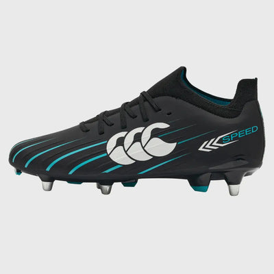 Canterbury Speed Falcon 2.0 Pro SG Rugby Boots Jet Black