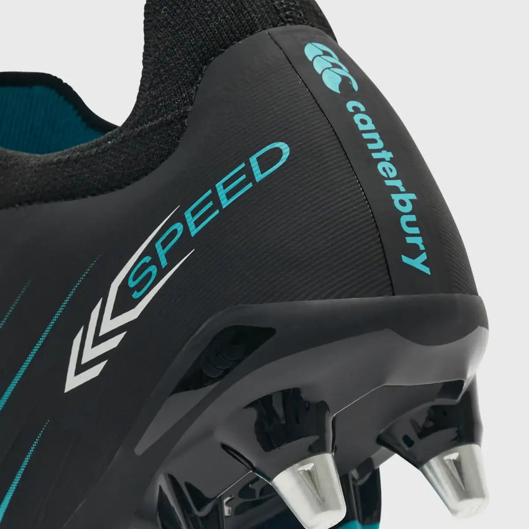 Canterbury Speed Falcon 2.0 Pro SG Rugby Boots Jet Black - Rugbystuff.com