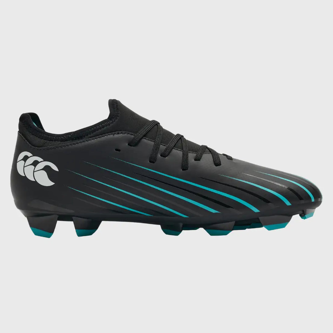 Canterbury Speed Falcon 2.0 Team FG Rugby Boots Jet Black - Rugbystuff.com