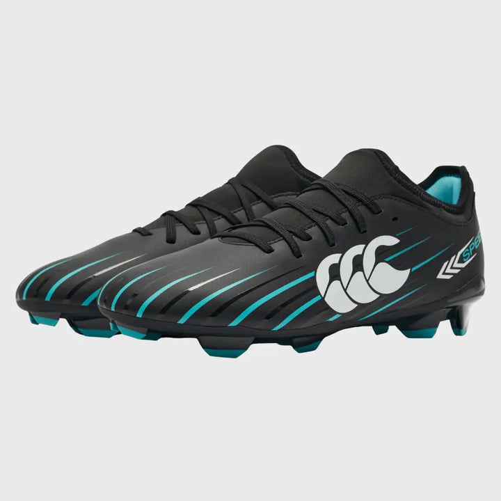 Canterbury Speed Falcon 2.0 Team FG Rugby Boots Jet Black - Rugbystuff.com