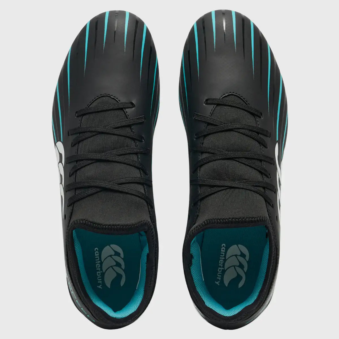 Canterbury Speed Falcon 2.0 Team FG Rugby Boots Jet Black - Rugbystuff.com