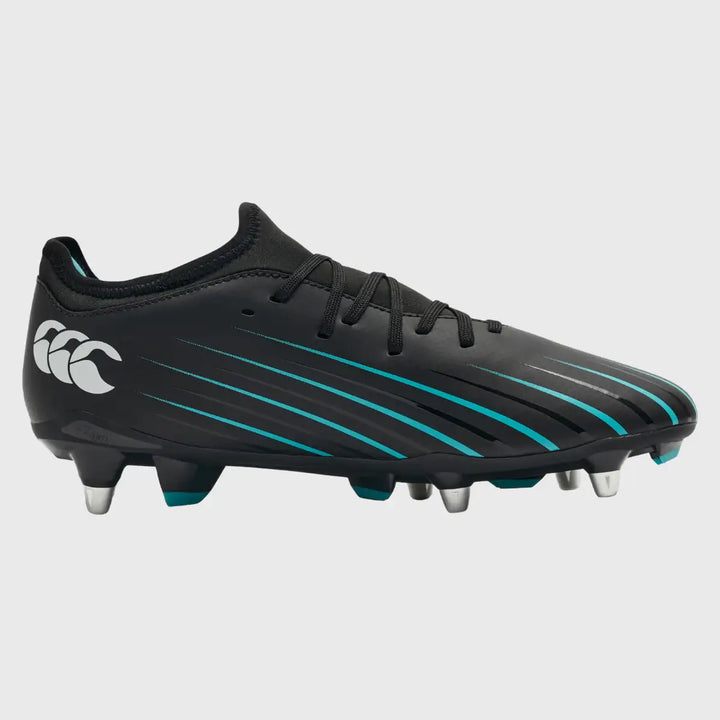 Canterbury Speed Falcon 2.0 Team SG Rugby Boots Jet Black - Rugbystuff.com