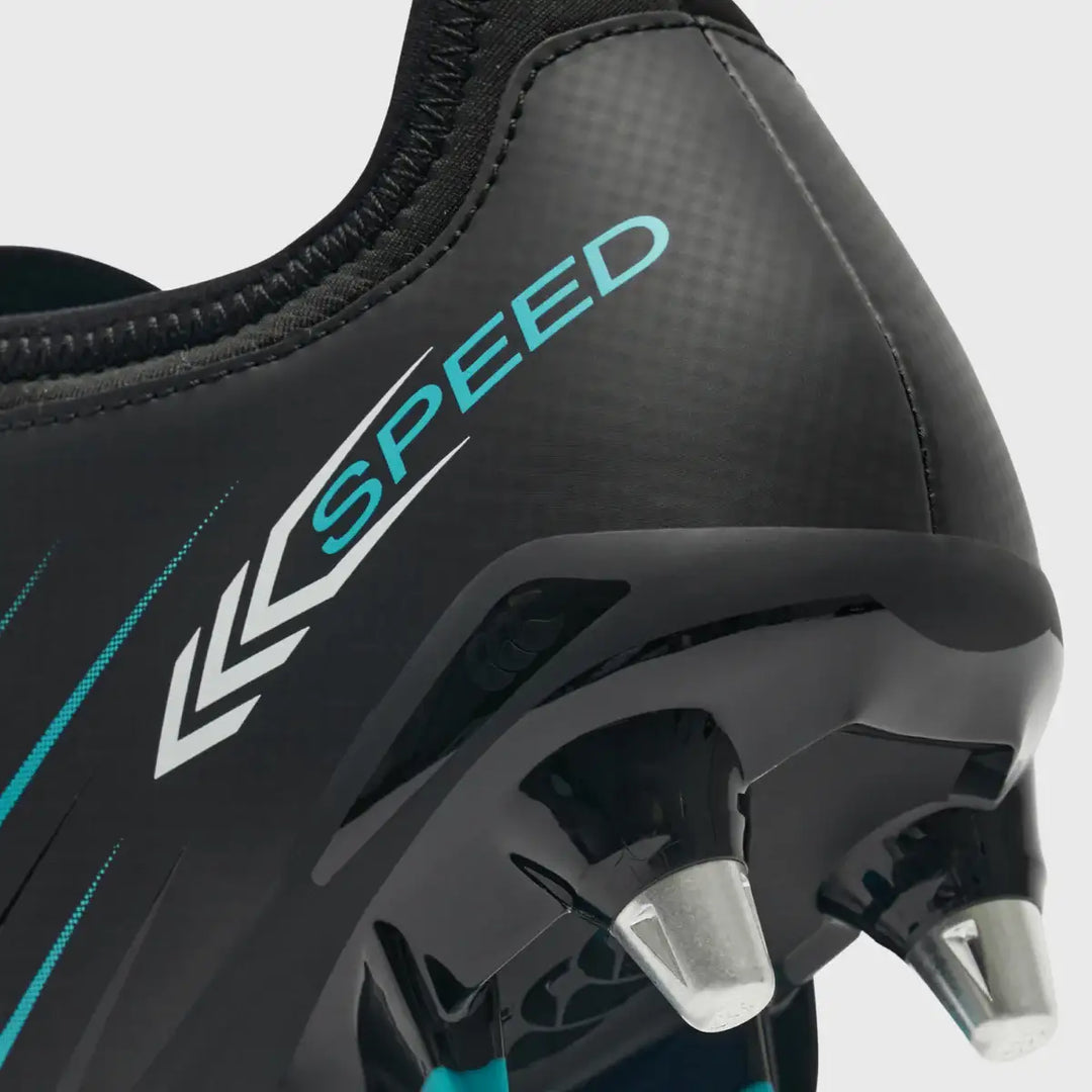Canterbury Speed Falcon 2.0 Team SG Rugby Boots Jet Black - Rugbystuff.com