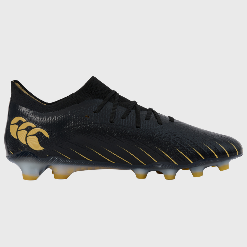 Canterbury Speed Falcon Elite FG Rugby Boots Black/Gold - Rugbystuff.com