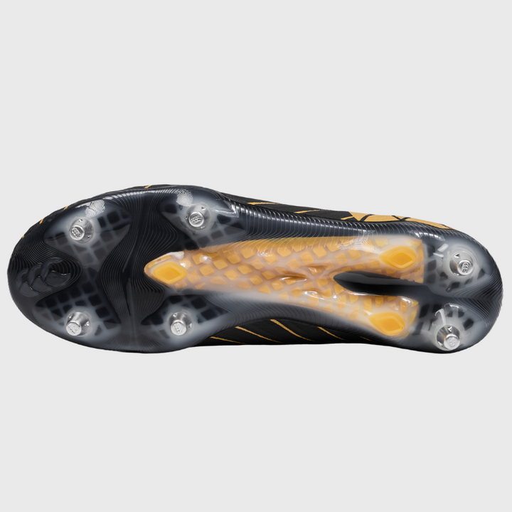 Canterbury Speed Falcon Elite SG Rugby Boots Black/Gold - Rugbystuff.com