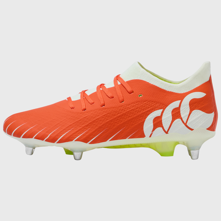 Canterbury Speed Falcon Elite SG Rugby Boots Orange/White