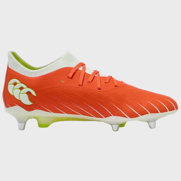 Canterbury Speed Falcon Elite SG Rugby Boots Orange/White