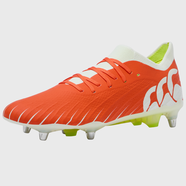 Canterbury Speed Falcon Elite SG Rugby Boots Orange/White
