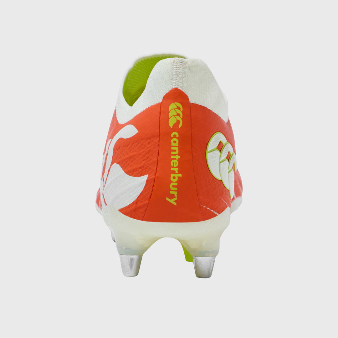 Canterbury Speed Falcon Elite SG Rugby Boots Orange/White
