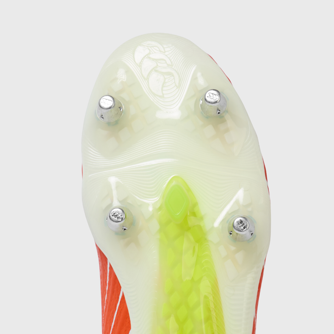 Canterbury Speed Falcon Elite SG Rugby Boots Orange/White