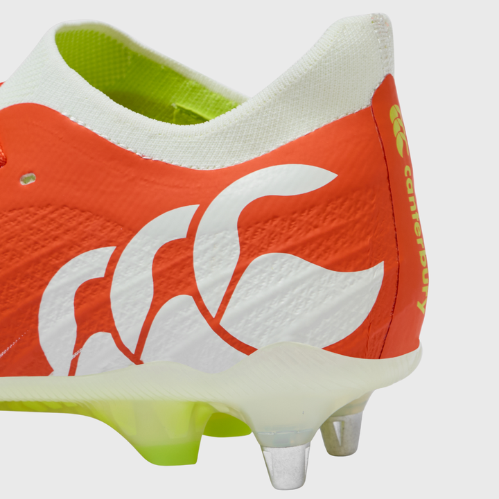 Canterbury Speed Falcon Elite SG Rugby Boots Orange/White