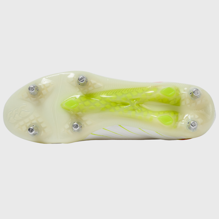 Canterbury Speed Falcon Elite SG Rugby Boots White/Orange