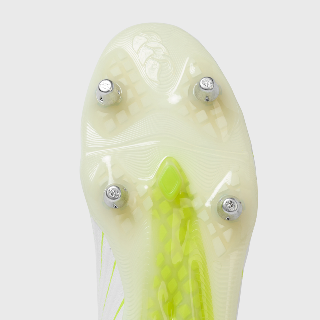 Canterbury Speed Falcon Elite SG Rugby Boots White/Orange