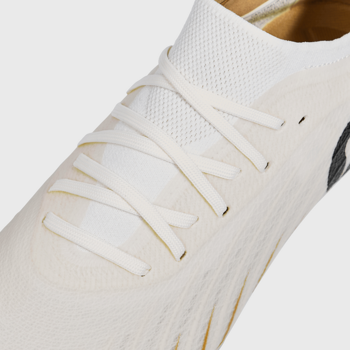 Canterbury Speed Falcon Elite SG Rugby Boots White/Gold - Rugbystuff.com