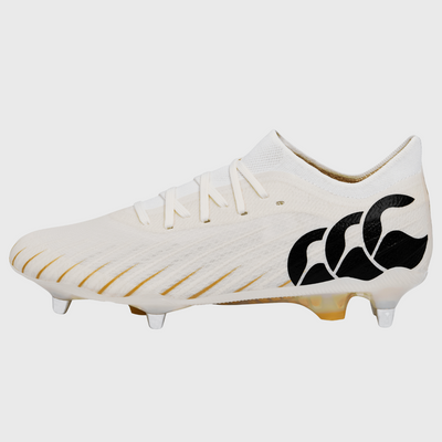 Canterbury Speed Falcon Elite SG Rugby Boots White/Gold