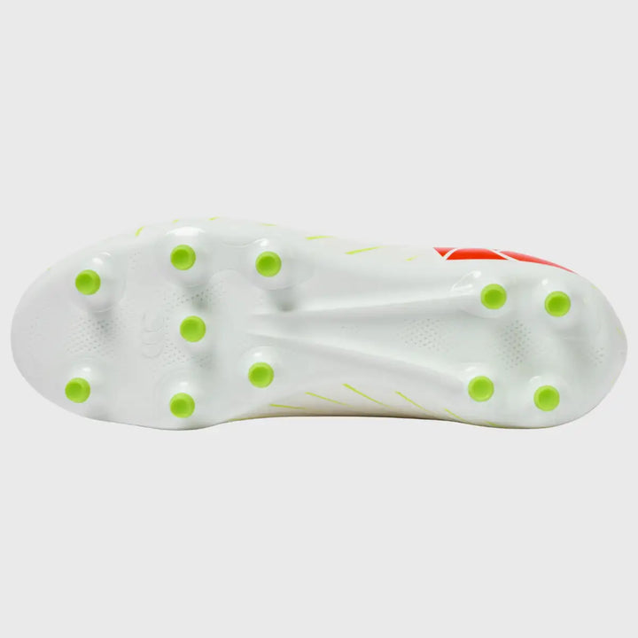 Canterbury Speed Falcon Team FG Rugby Boots White/Orange - Rugbystuff.com