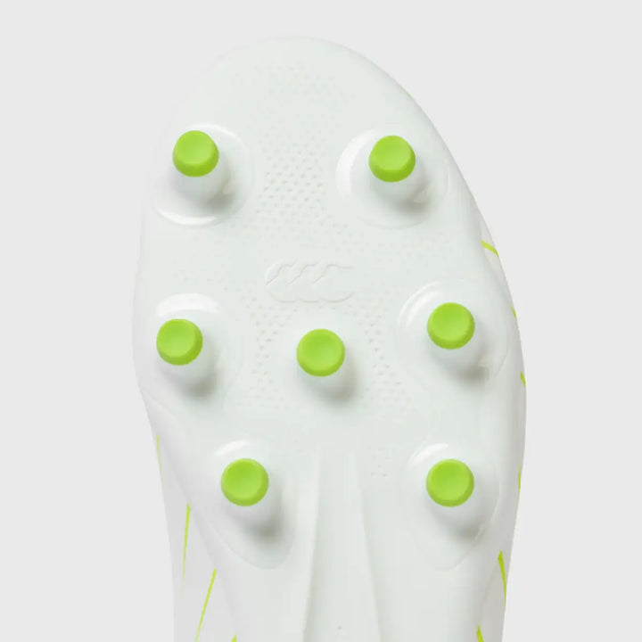 Canterbury Speed Falcon Team FG Rugby Boots White/Orange - Rugbystuff.com