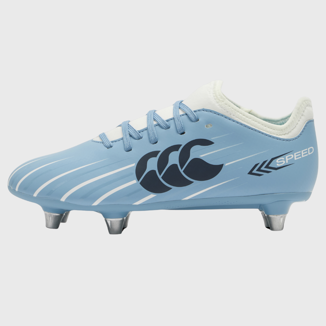 Canterbury Speed Falcon 2.0 Team Junior Rugby Boots Mountain Spring Blue