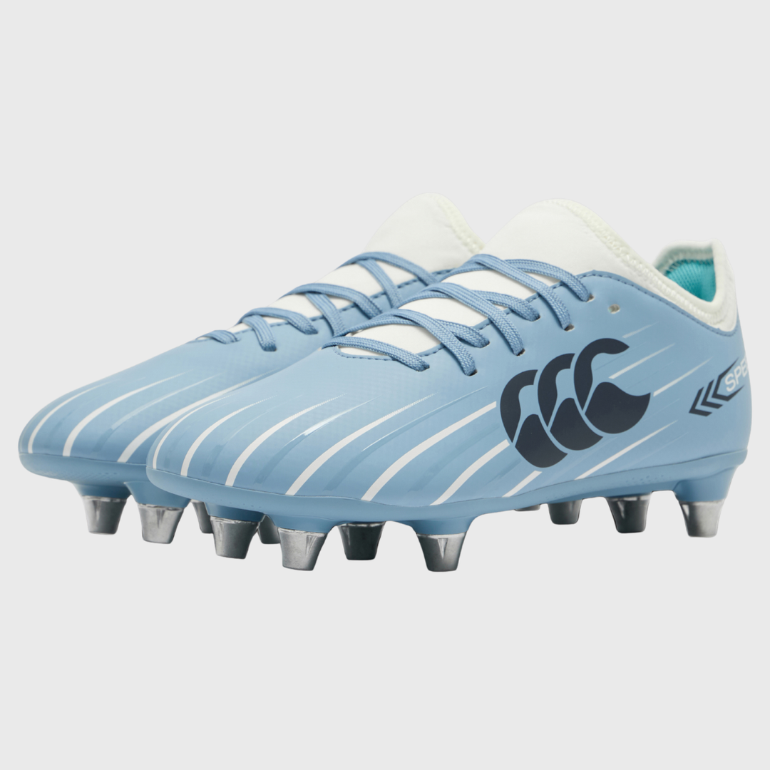 Canterbury Speed Falcon 2.0 Team Junior Rugby Boots Mountain Spring Blue