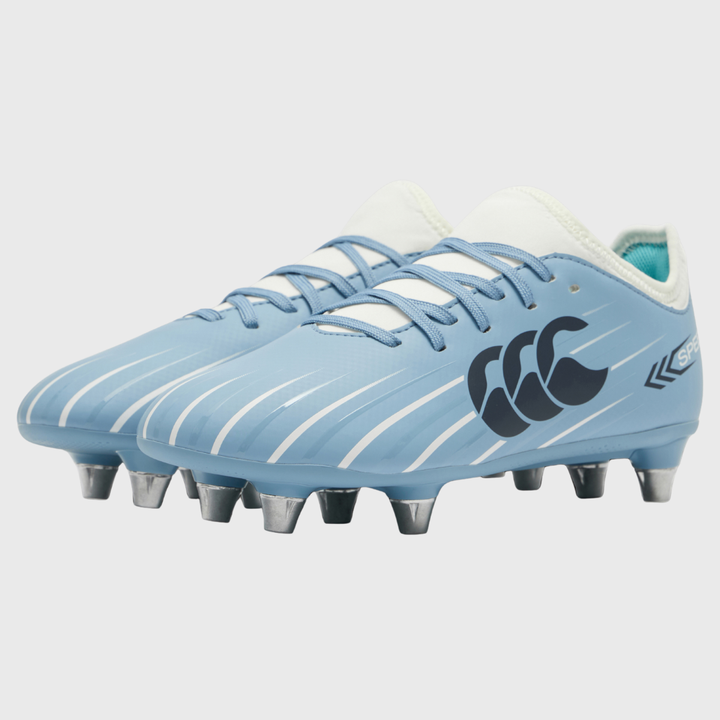 Canterbury Speed Falcon 2.0 Team Junior Rugby Boots Mountain Spring Blue