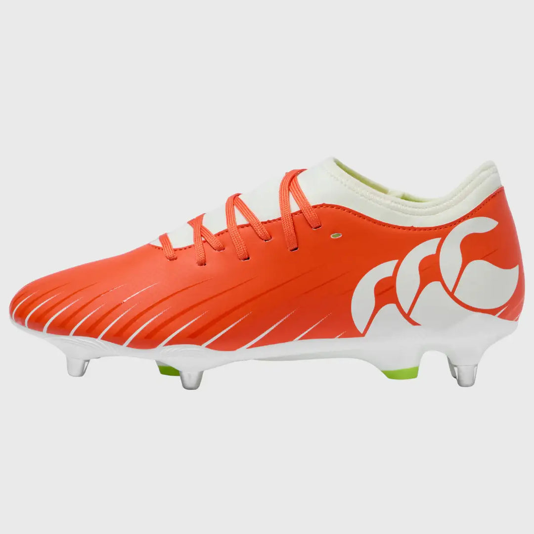 Bright Color Rugby Boot Canterbury Speed Falcon Team SG Rugby Boots Orange/White – Rugbystuff.com
