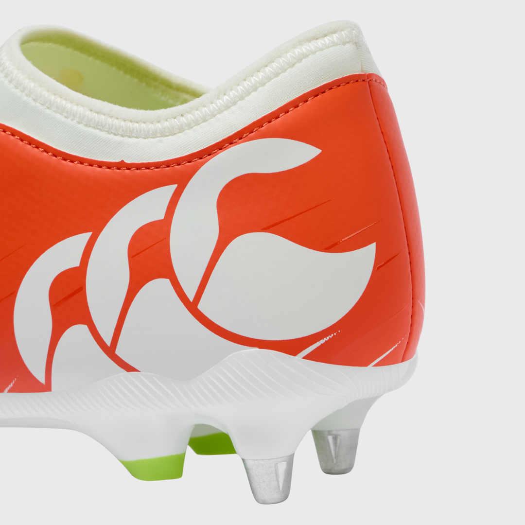 Canterbury Speed Falcon Team SG Rugby Boots Orange/White