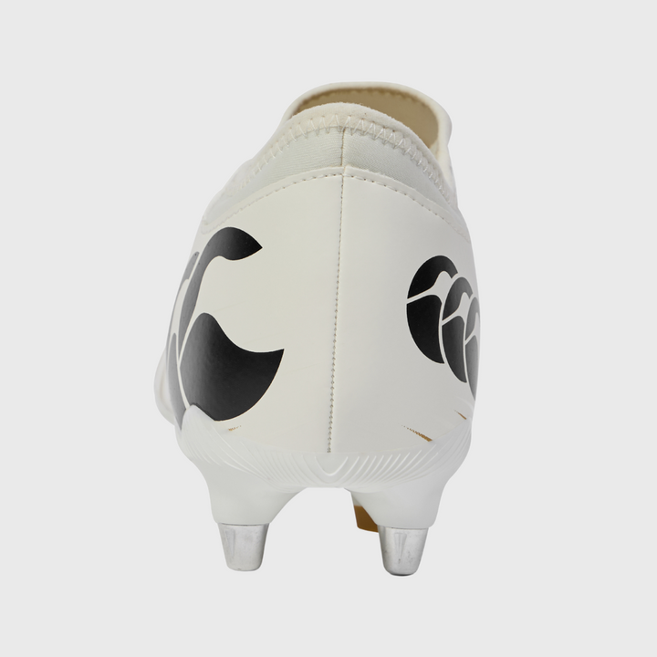 Canterbury Speed Falcon Team SG Rugby Boots White/Gold - Rugbystuff.com