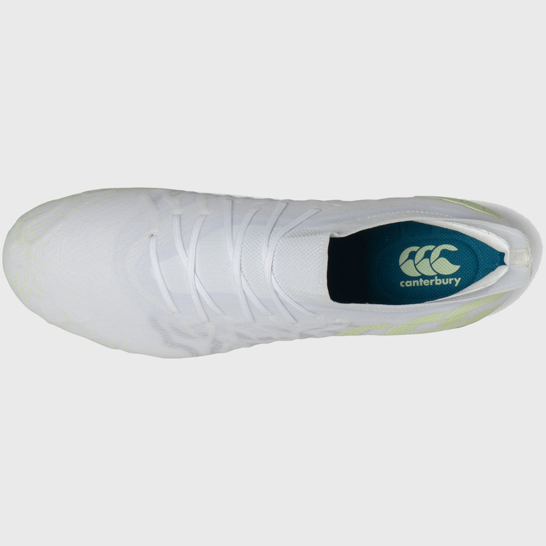 Canterbury Speed Infinite Elite FG Rugby Boots White - Rugbystuff.com