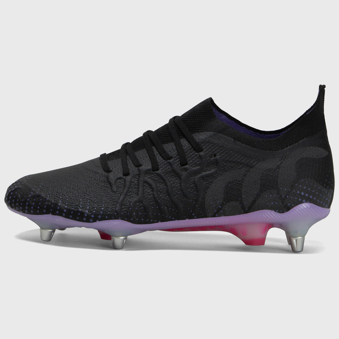 Canterbury Speed Infinite Elite SG Rugby Boots in Black and Purple ...
