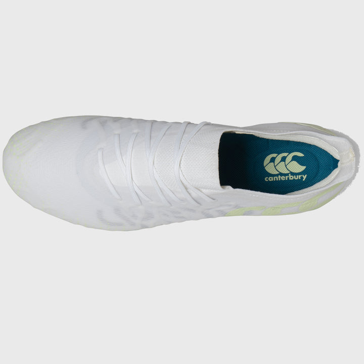Canterbury Speed Infinite Elite SG Rugby Boots White - Rugbystuff.com